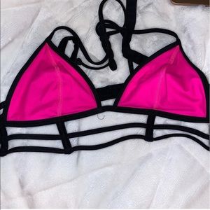 Pink swim top size small